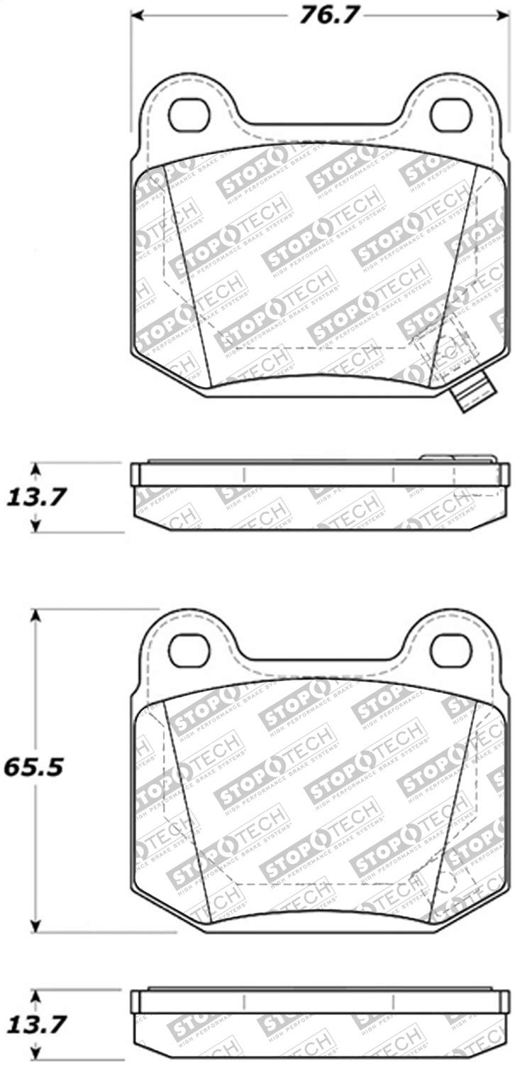 Brake Pads StopTech 305.09610 Street Select with Hardware