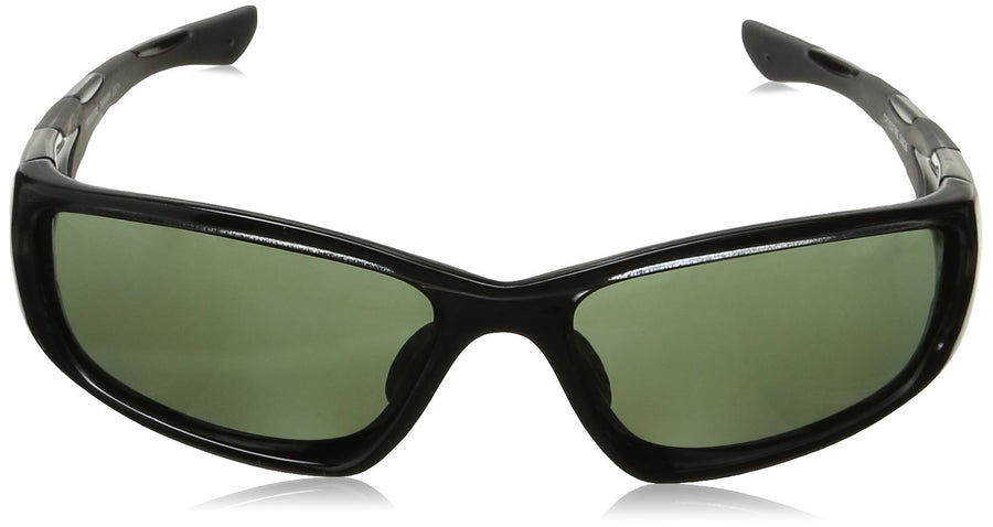 MP7 Crossfire Eyewear 24426 Full Frame Polarized Safety Glasses with Blue Green Polarized Lens and Black Frame