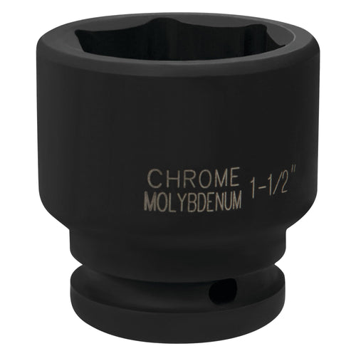 M740-48 Performance Tool, 3/4-Inch Drive 1-1/2-Inch 6pt Impact Socket - Chrome Moly Steel, Black Oxide Coated