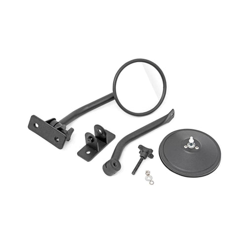 Rough Country Trail Round Mirror for Jeep Wrangler JK/Wrangler Unlimited (2007-2018)
