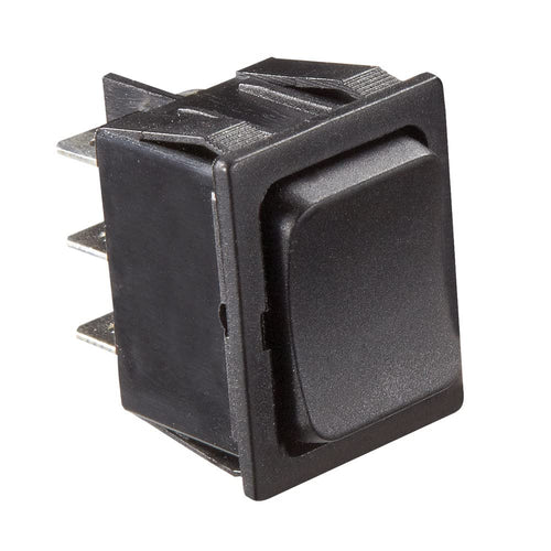 Rocker Switch RV Designer S471, 5 Amp, Momentary On / Off Momentary On, DPDT, Black, DC Electrical