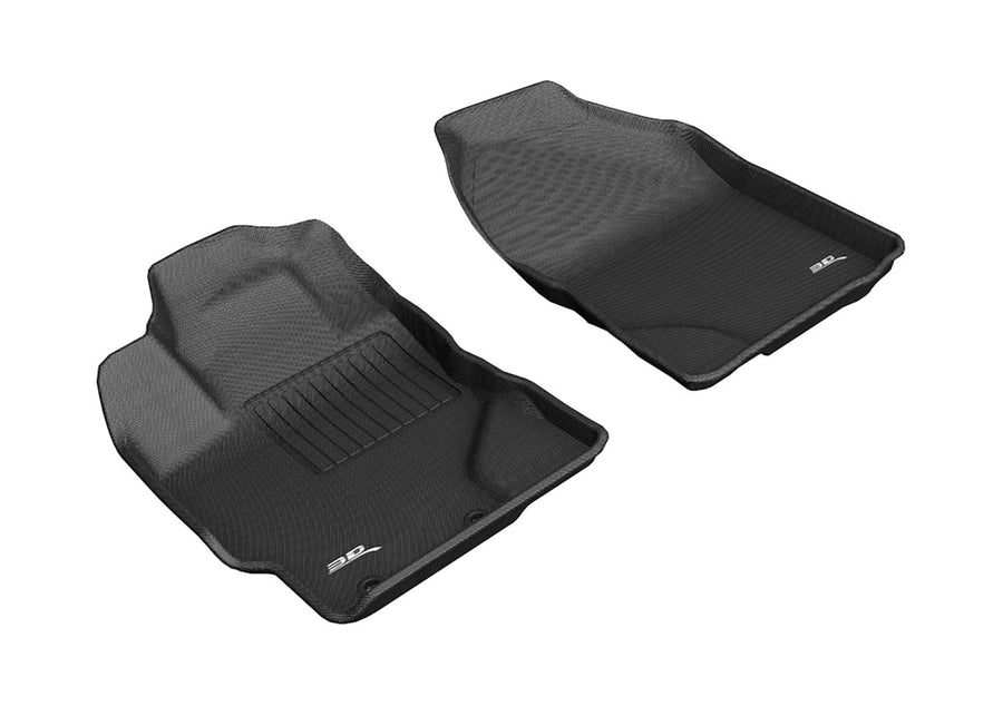 3D MAXpider Kagu Custom Fit Floor Mat (Black) Compatible with Toyota Prius C 2016-2019 - Front Row