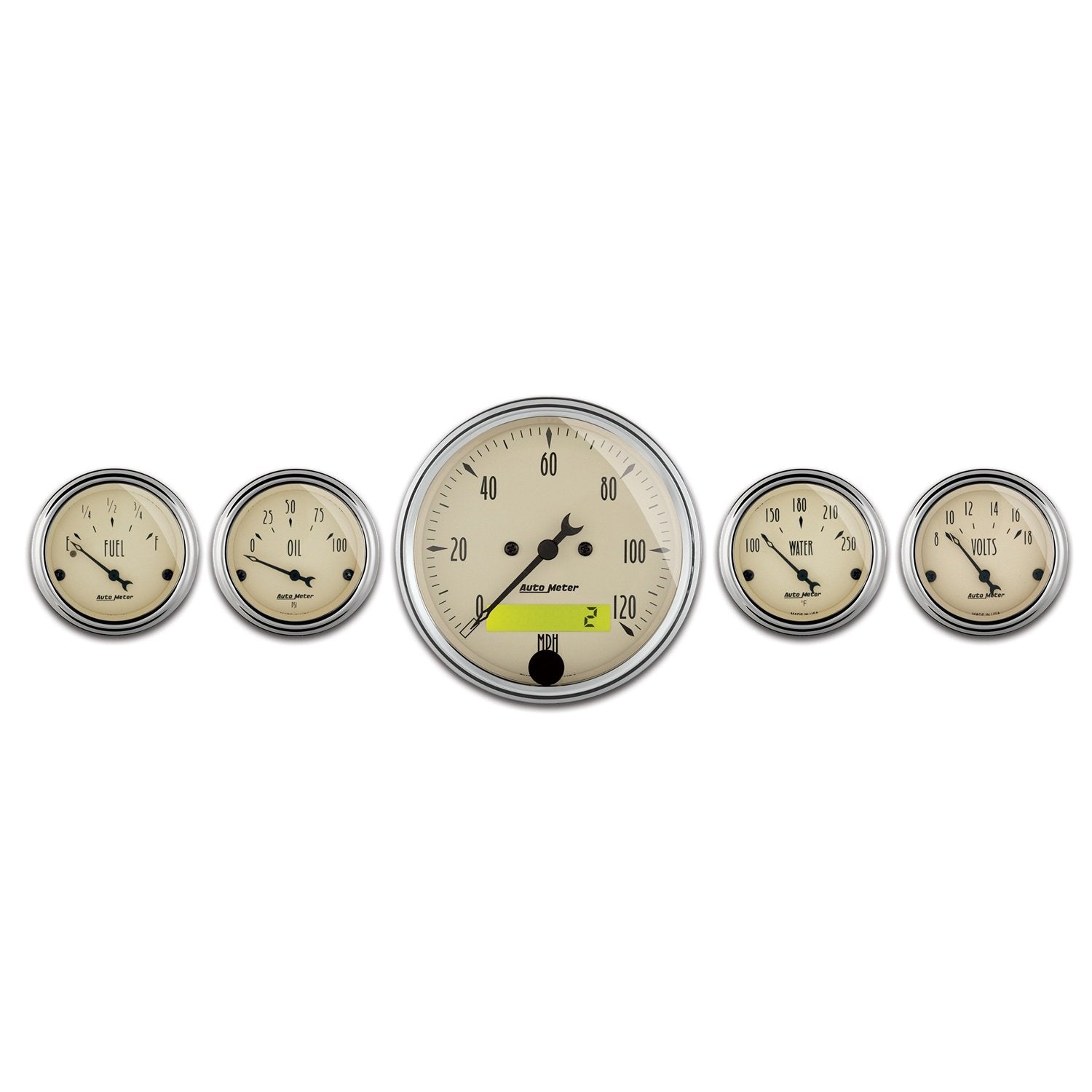 Auto Meter Street Rod 1809 Antique Beige Kit
