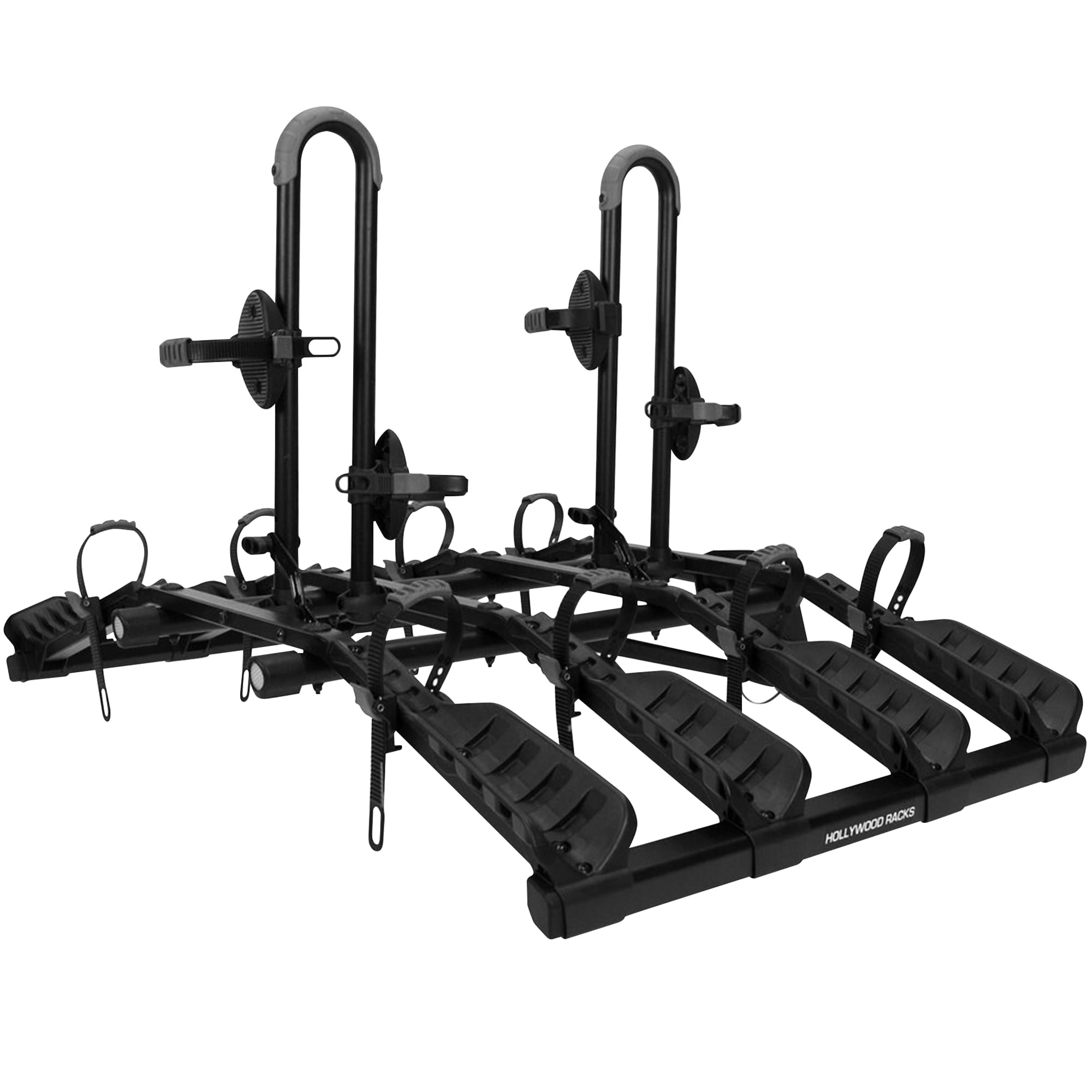 Hollywood Racks 4 Destination Hitch Bike Rack, Lightweight, Black - Platform Style Bike Rack for Car Carries up to 4 Bikes for Safe, Secure Transport - Fits Most Bike Styles, Sizes and Models