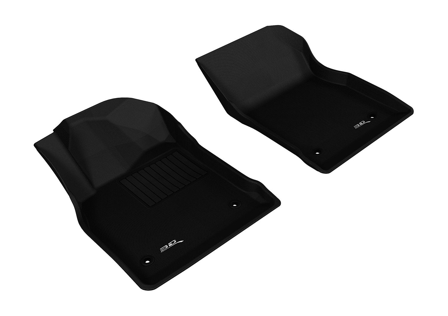 Kagu Floor Mat (Black) 3D MAXpider Custom Fit for 2011-2016 Chevrolet Cruze/Cruze Limited - 1ST Row