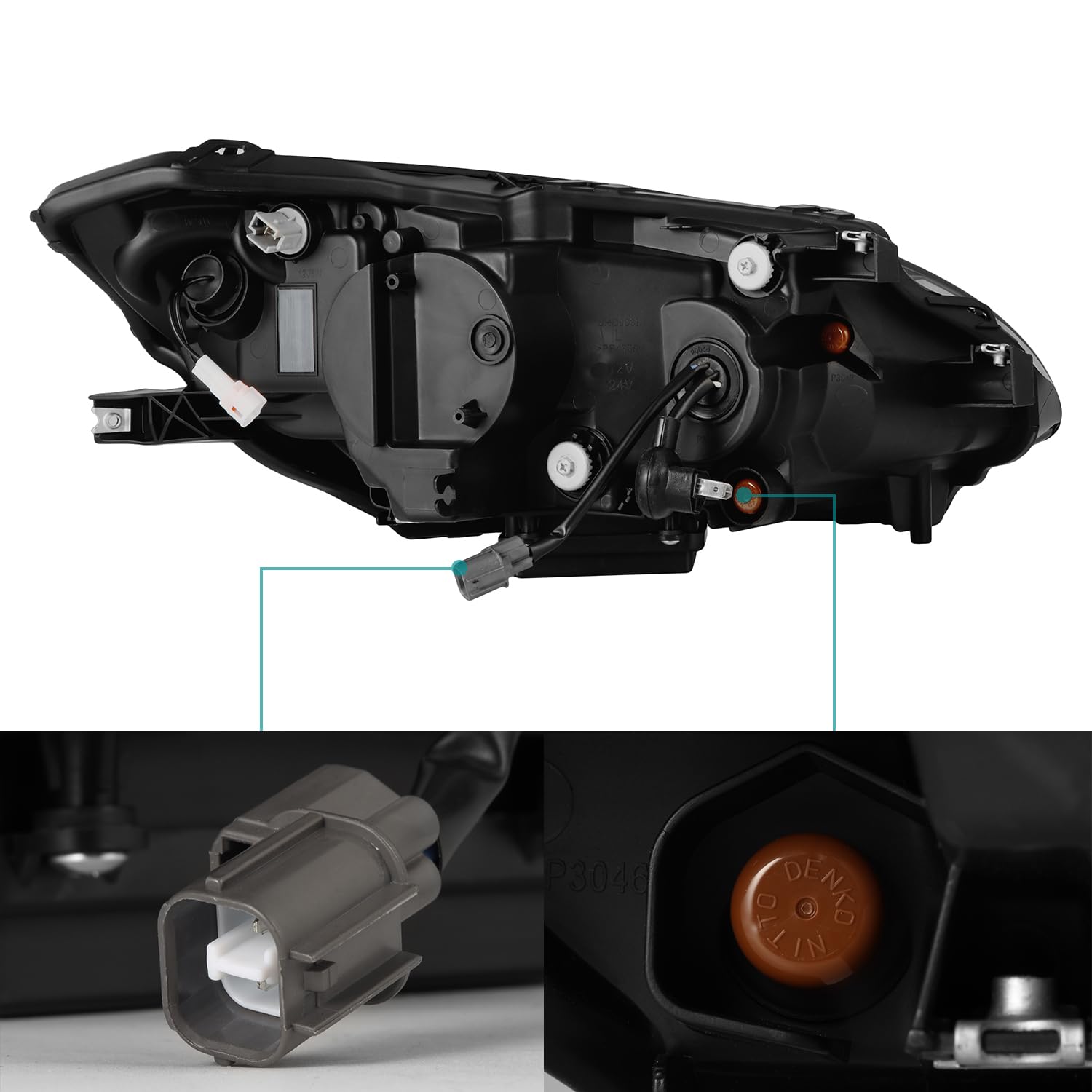 AlphaRex NOVA-Series Projector Headlights for 99-09 Honda S2000 LED Headlights Alpha-Black