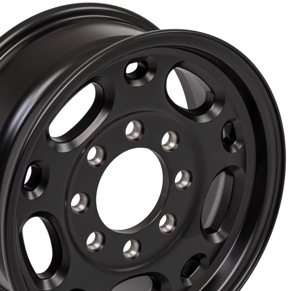 16 Inch OE Wheels CV82 Rim Fits Suburban 2500 Style 8x165.1 16x6.5 Satin Black - Hollander 5079 (1)
