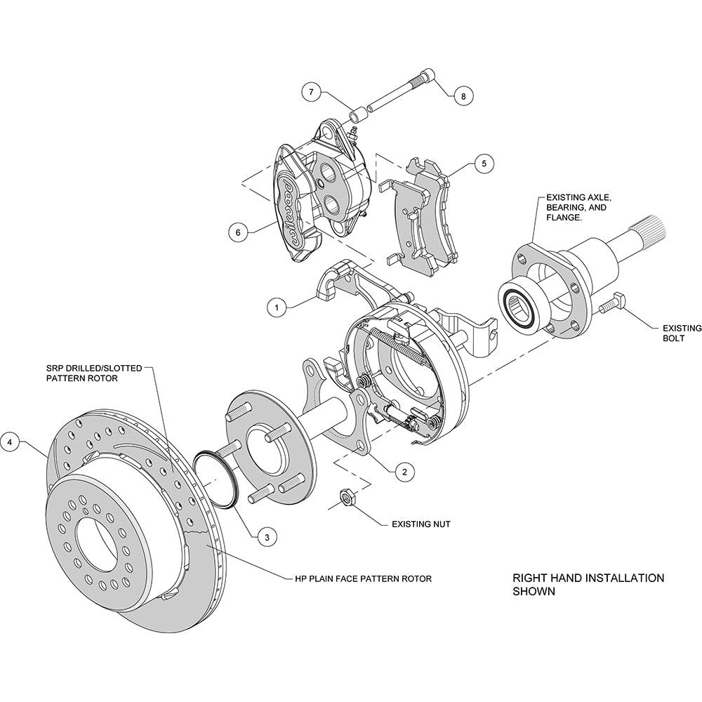 P/S P-B Kit, Drilled-Red D154