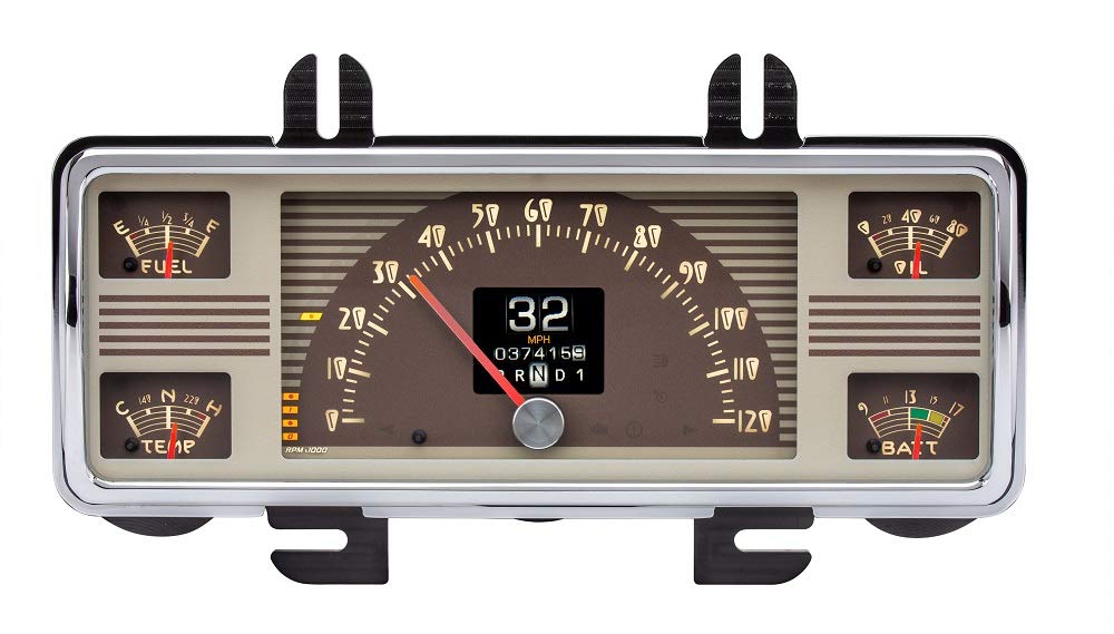 Dakota Digital Retrotech RTX-40F-X Gauge Instrument System Compatible with 1940 Ford Car and 1940-47 Ford Truck