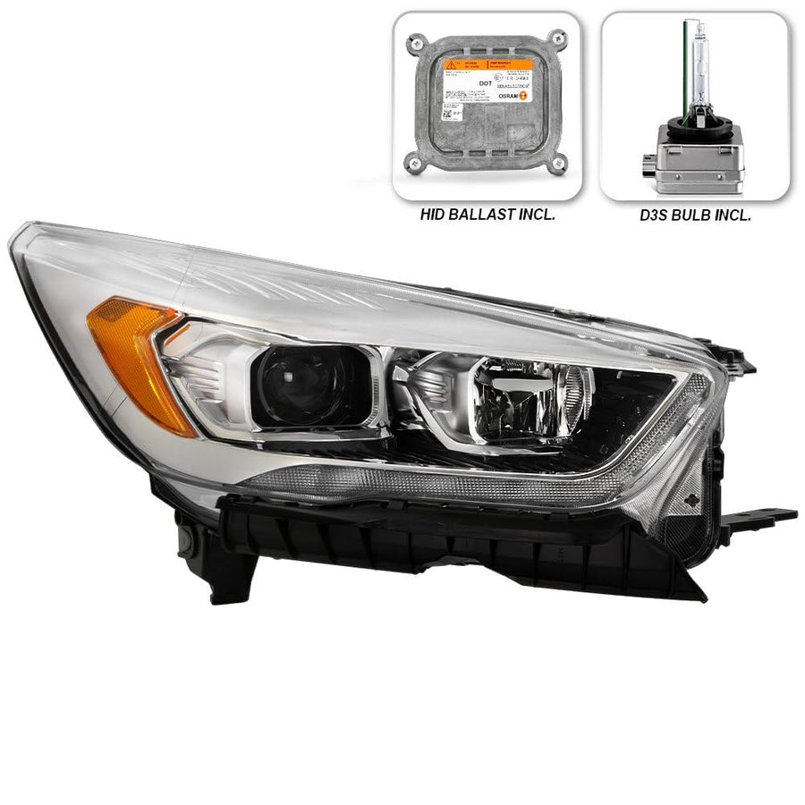 Ford Escape Spyder (POE) 17-19 w/LED DRL HID & Ballast Assembly Projector Headlight - OE Right