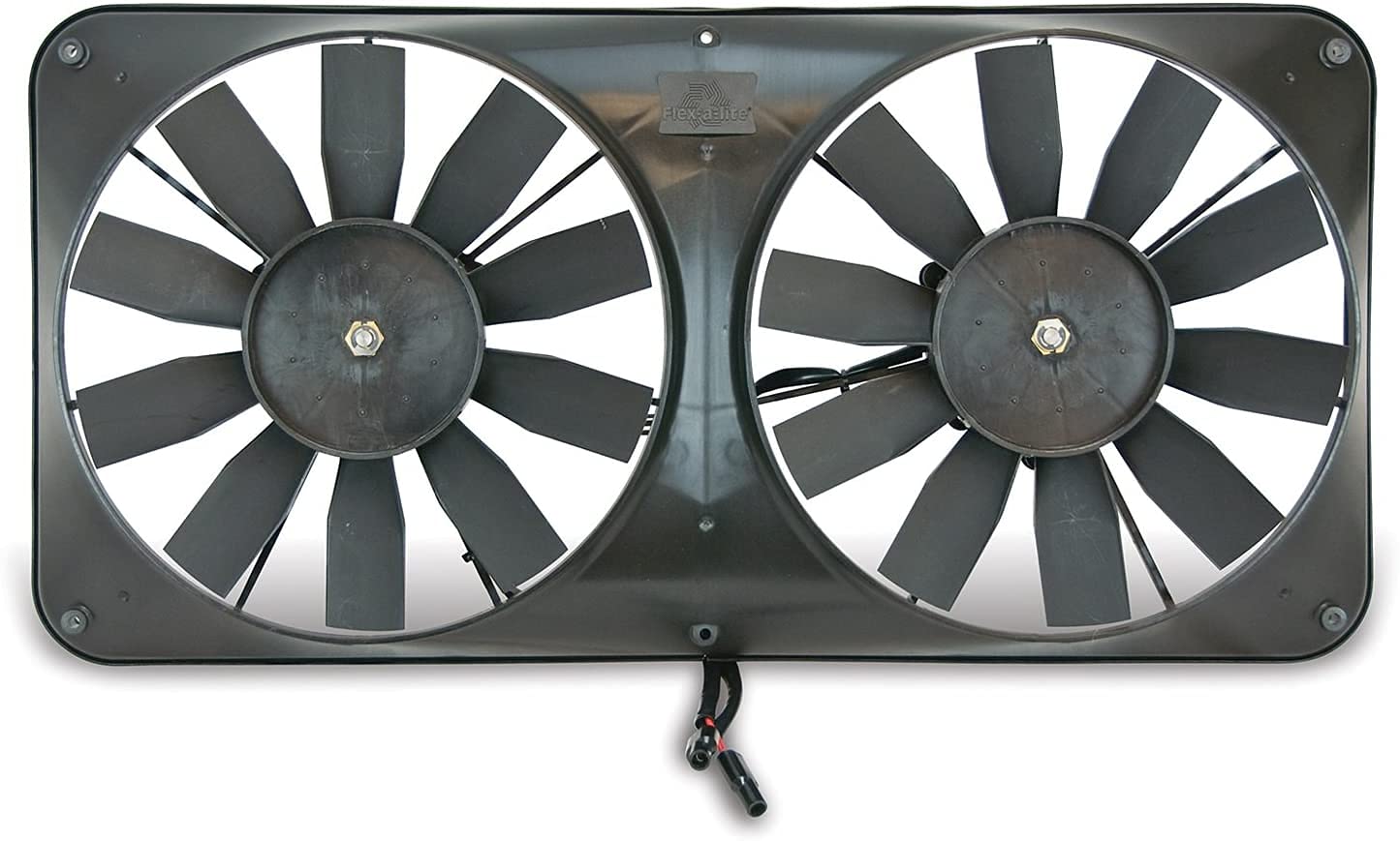 11" Dual Electric Engine Cooling 340 Compact Black Reversible Fan