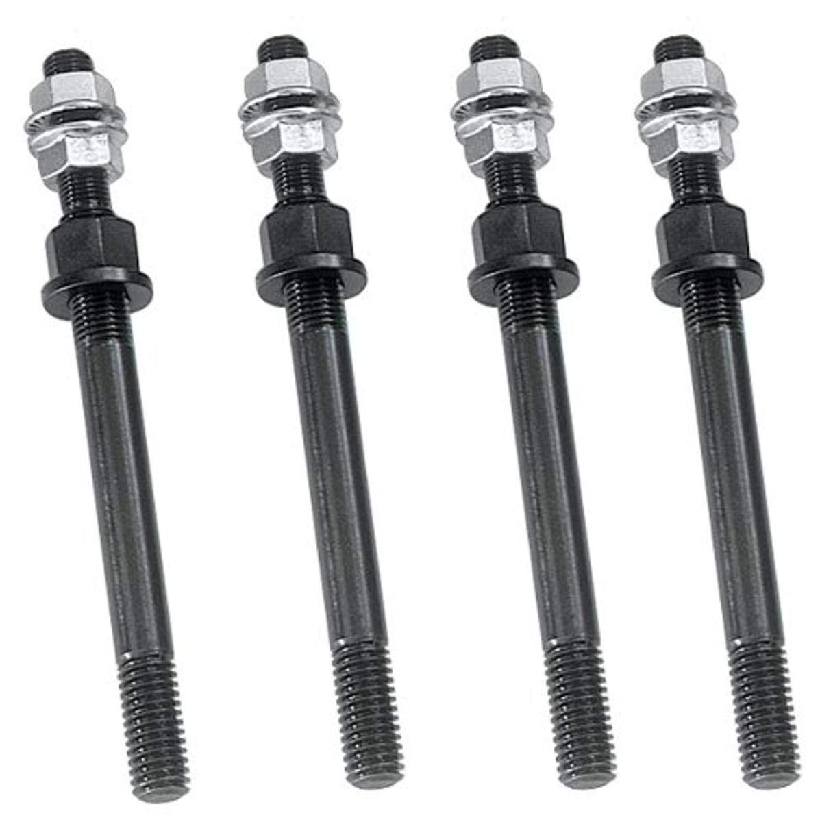Milodon 81151 1/2" Premium Windage Tray Stud Kit for Small Block Chevy, 170,000 PSI Tinsile Strength 8740 Chrome Moly, Black