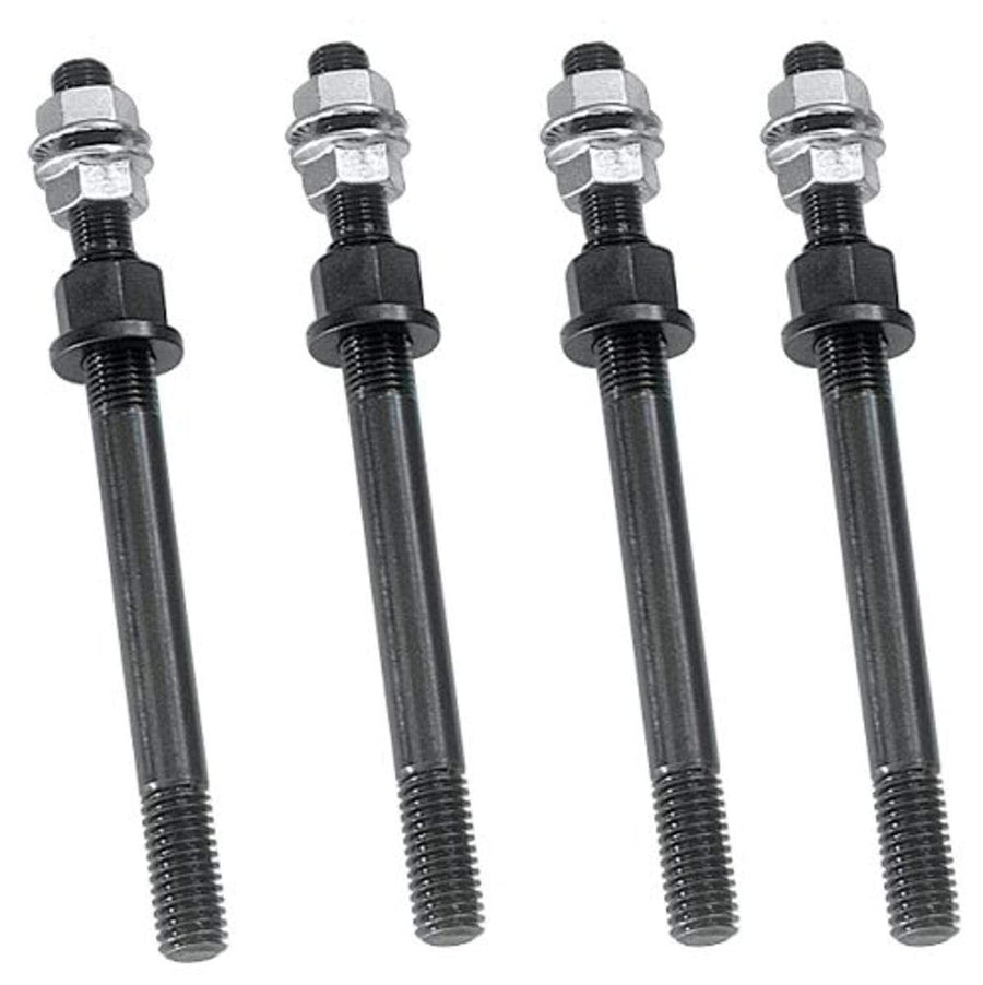 Milodon 81151 1/2" Premium Windage Tray Stud Kit for Small Block Chevy, 170,000 PSI Tinsile Strength 8740 Chrome Moly, Black