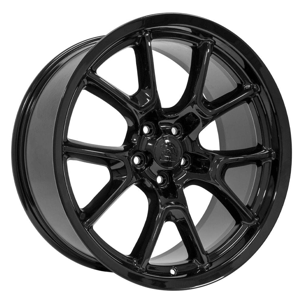 20 Inch OE Wheels DG21 Rim Fits Challenger 50th Anniversary Style 5x115 20x9 Gloss Black - Hollander 10369 (1)