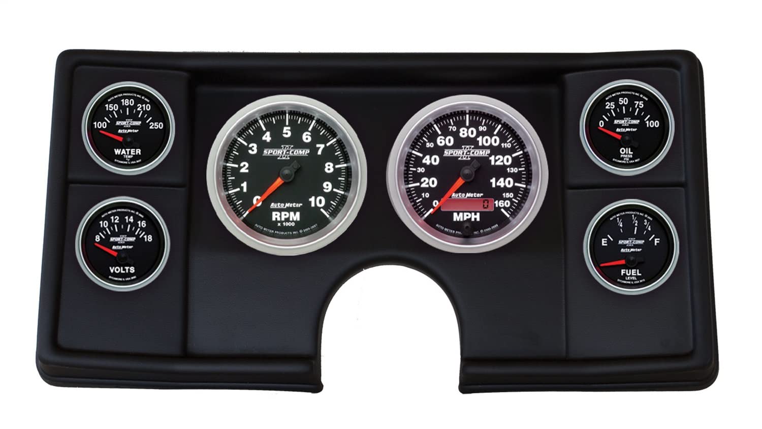 AutoMeter Dash Kit Direct Fit, Malibu/El Camino/Montecarlo 82-87, Sport-Comp Ii (2143-12)