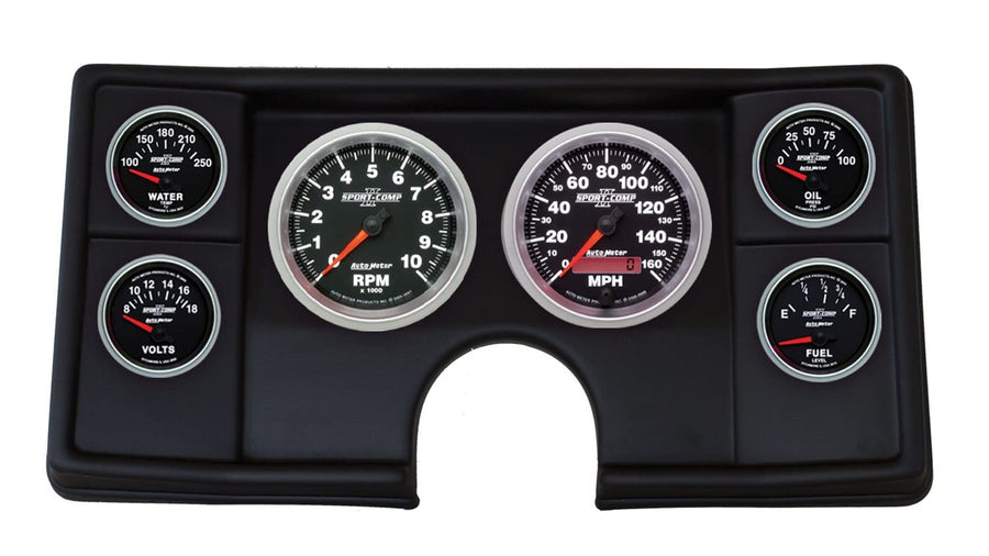 AutoMeter Dash Kit Direct Fit, Malibu/El Camino/Montecarlo 82-87, Sport-Comp Ii (2143-12)