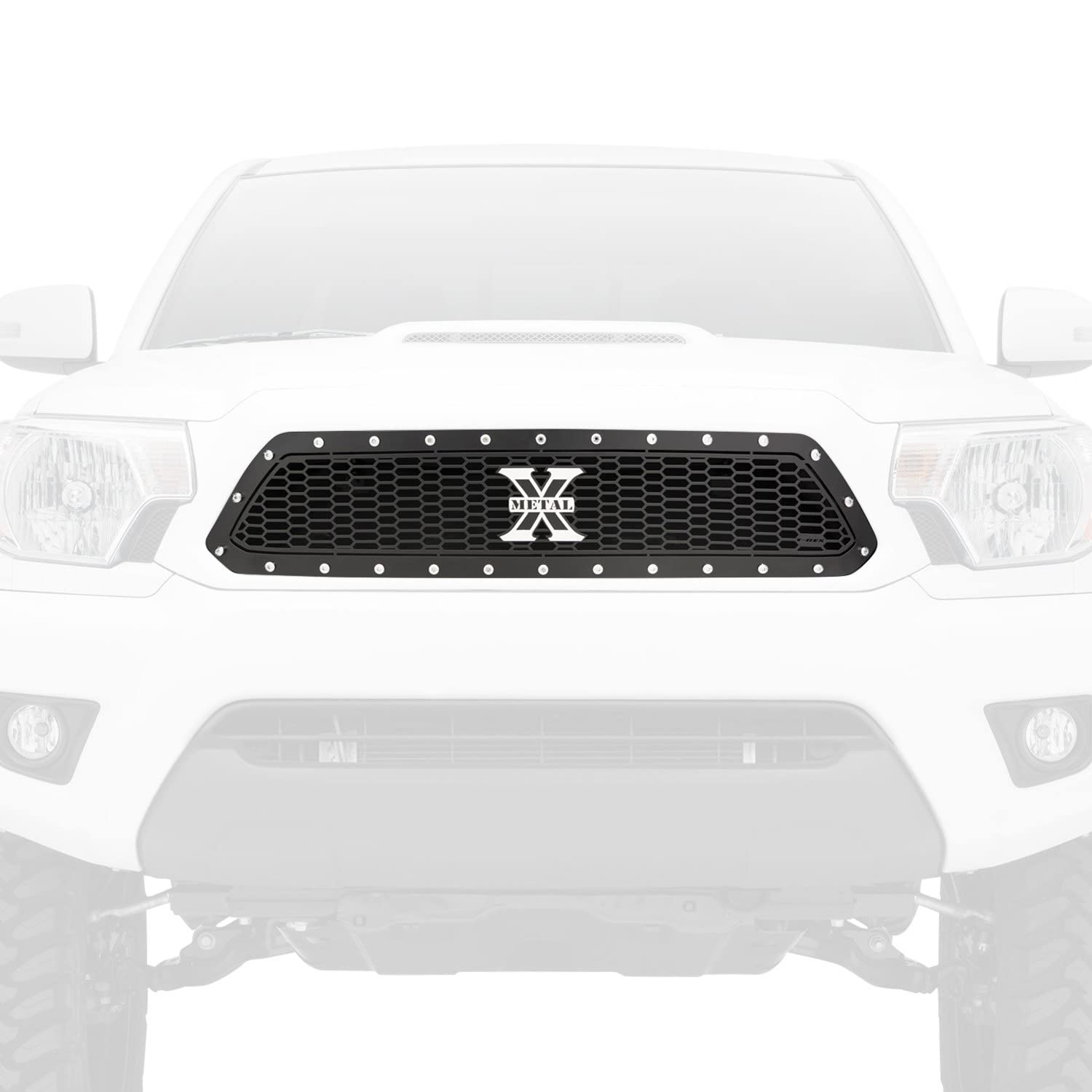 Laser X Grille 2012-2015 Tacoma, Black, 1 Pc, Insert, Chrome Studs - PN #7719381
