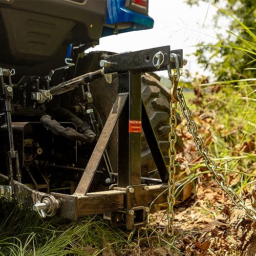 3-Point MAXXTUFF Heavy-Duty Log Skidder Deluxe with Chain and Bonus 2” Receiver Hitch, Model RLS001
