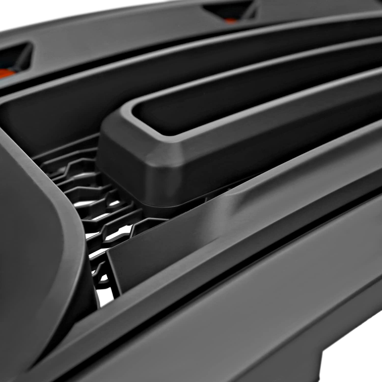 Facelift Style Spec-D Tuning Front Hood Grille w/Amber LED Lights Compatible with 2013-2018 Dodge Ram 1500