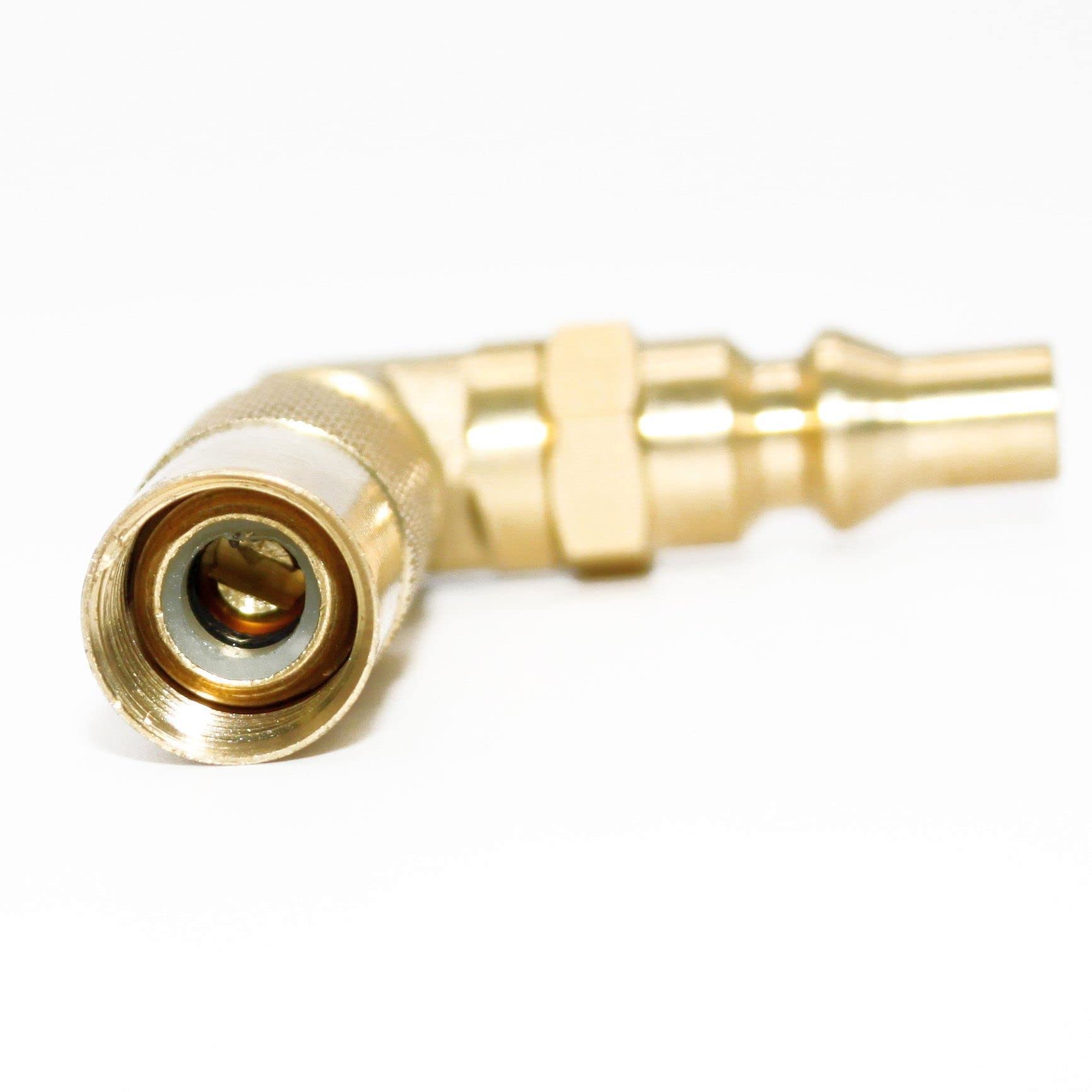 Flame King Quick Connect Elbow Adapter for Propane RV 17" or 22" BlackStone or Griddle Flame King