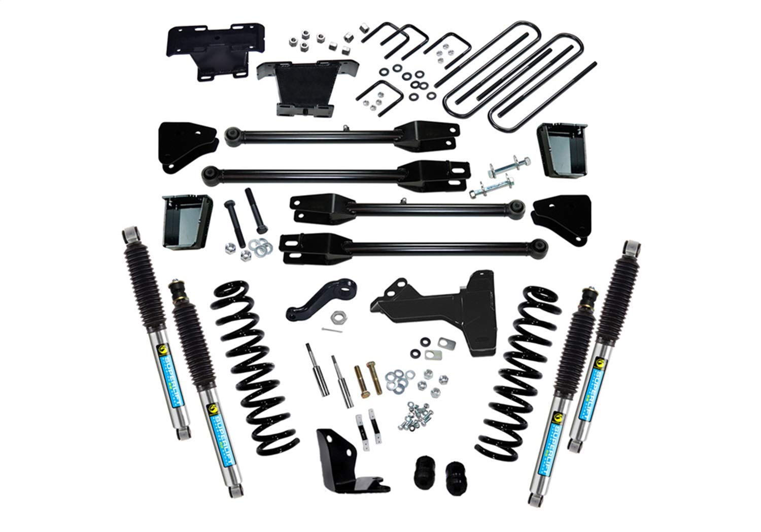 SUPERLIFT SUSPENSION RealTruck 6" Lift Kit for Ford F-250/F-350 | Complete Lift Kit with Front & Rear Bilstein 5100 Series Shocks and 4-Link Arms | K231B | Fits 2005-2007 Ford F-250 / F-350 4WD