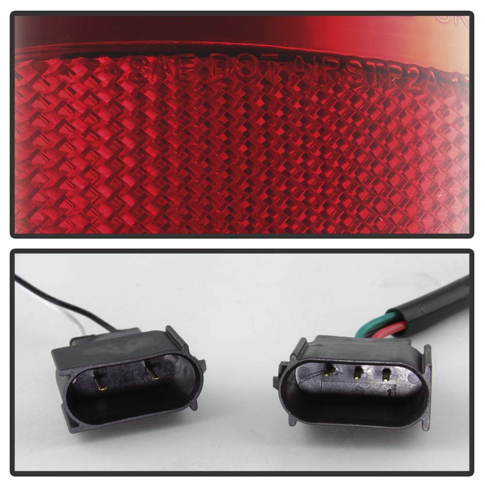 Ford F150 Spyder 5084194 Styleside 04-08 (Not Fit Heritage & SVT) Version 2 Light Bar LED Tail Lights - Red Clear