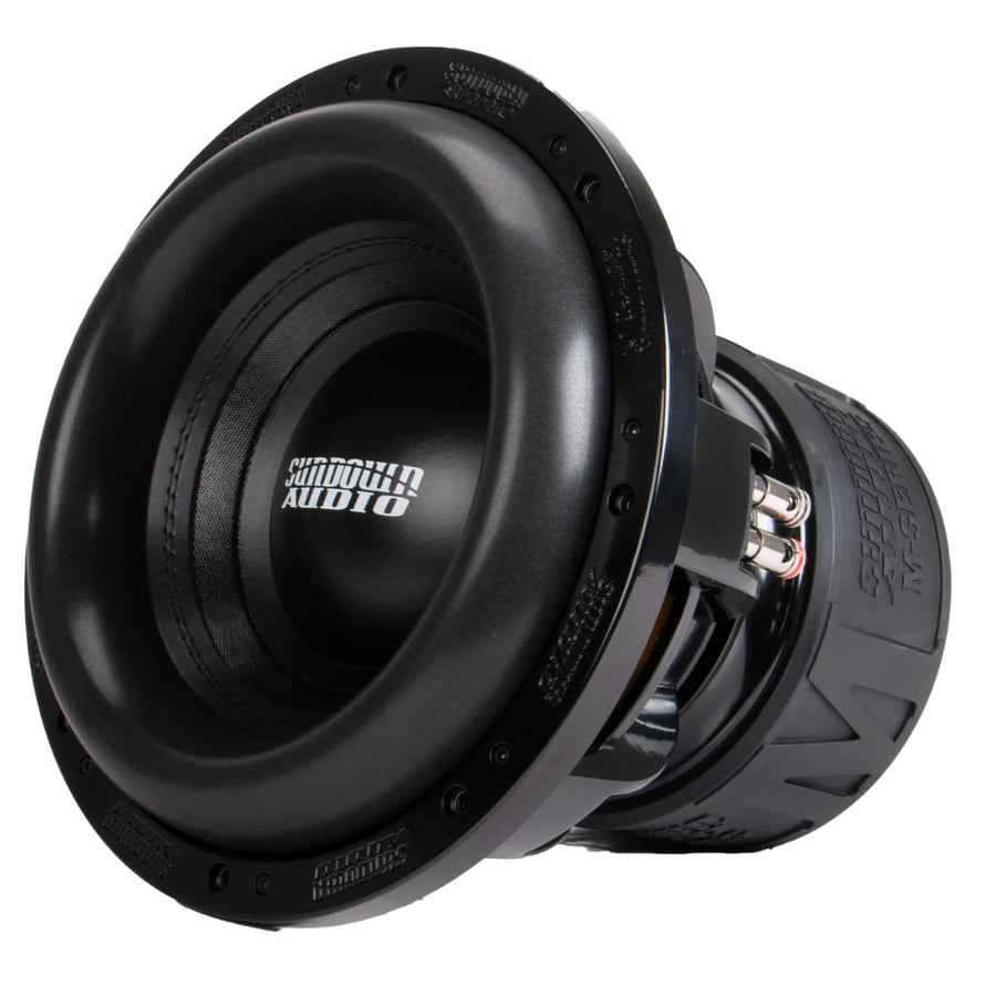 M12 Sundown Audio Car Subwoofer – 12" Dual 1 Ohm, 2000W RMS/4000W Peak, 3" Aluminum VC, 35mm Xmax, Mega Roll Surround, Quad-Stacked Magnet, Low-Distortion Car Audio Sub