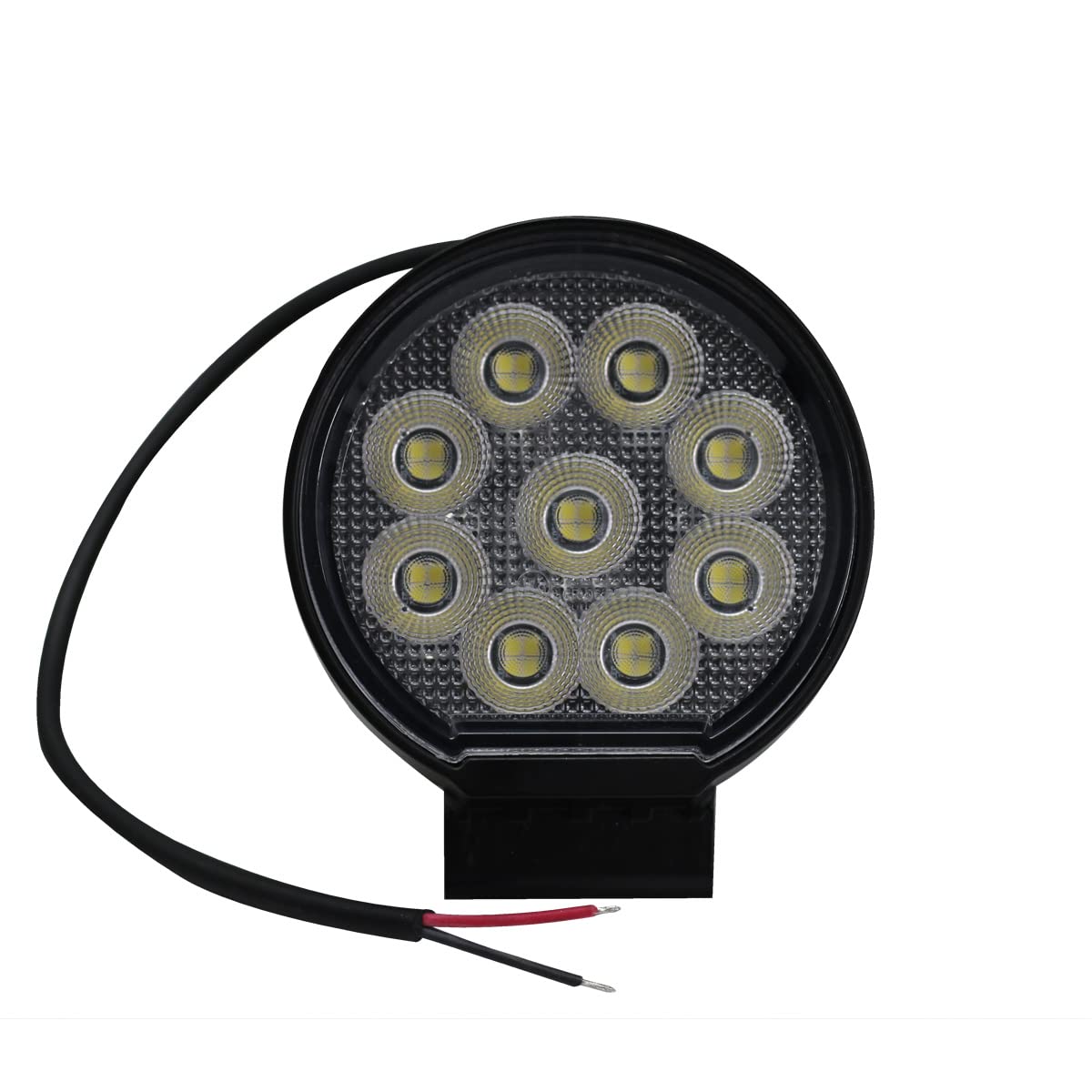 Race Sport Lighting 36-Watt Auxiliary Light Fit 4-inch Round IQ Series Auxiliary LED Flood Beam RS4IQ36WR
