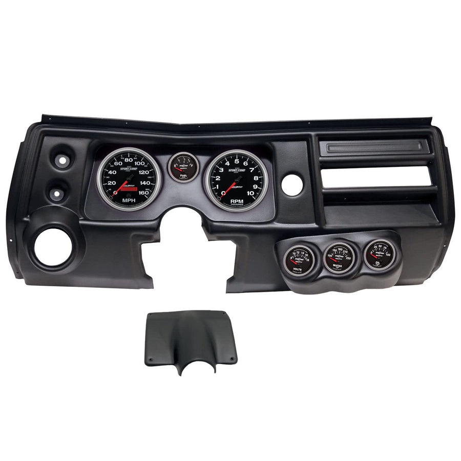 AutoMeter Dash Kit Direct Fit, (5" X2, 2 1/16" X4), Chevy Chevelle Vent 68, Sport-Comp Ii (2904-12)