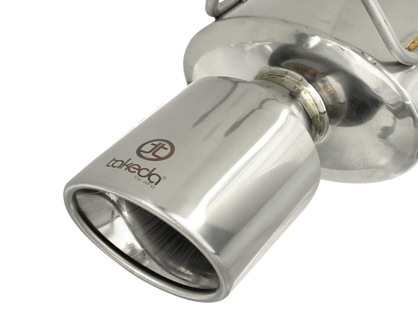 304 Stainless Steel aFe Axle-Back Exhaust System with Polished Tips for Honda Accord Coupe EX-L V6-3.5L Engine