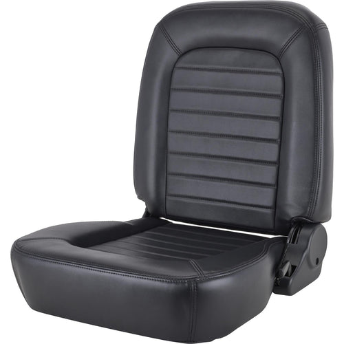 Low Back Classic Recliner Left White Vinyl