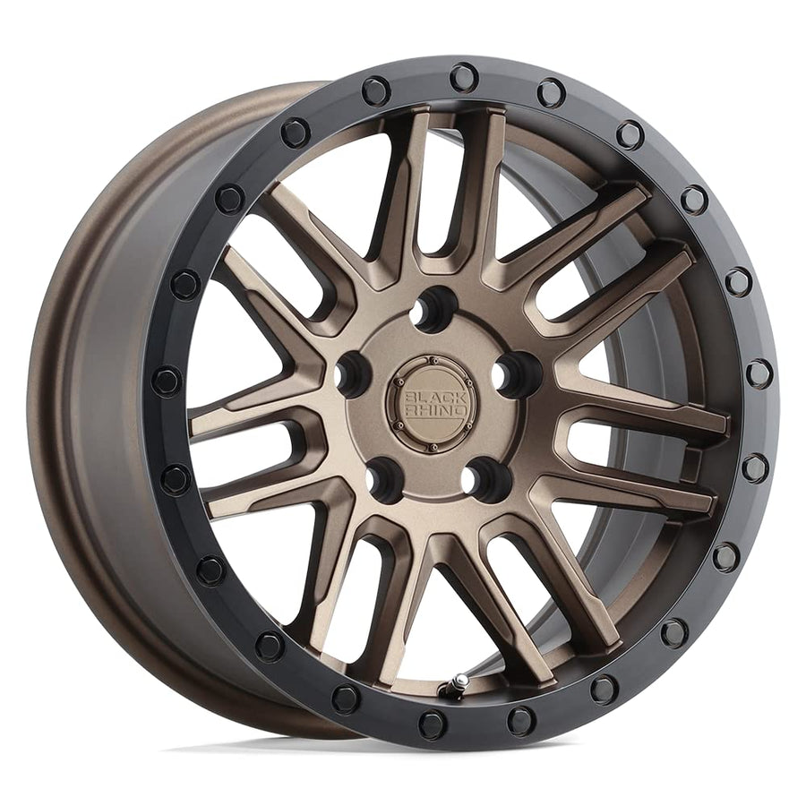 Black Rhino Bronze Arches Wheels Hard Alloys 17x8
