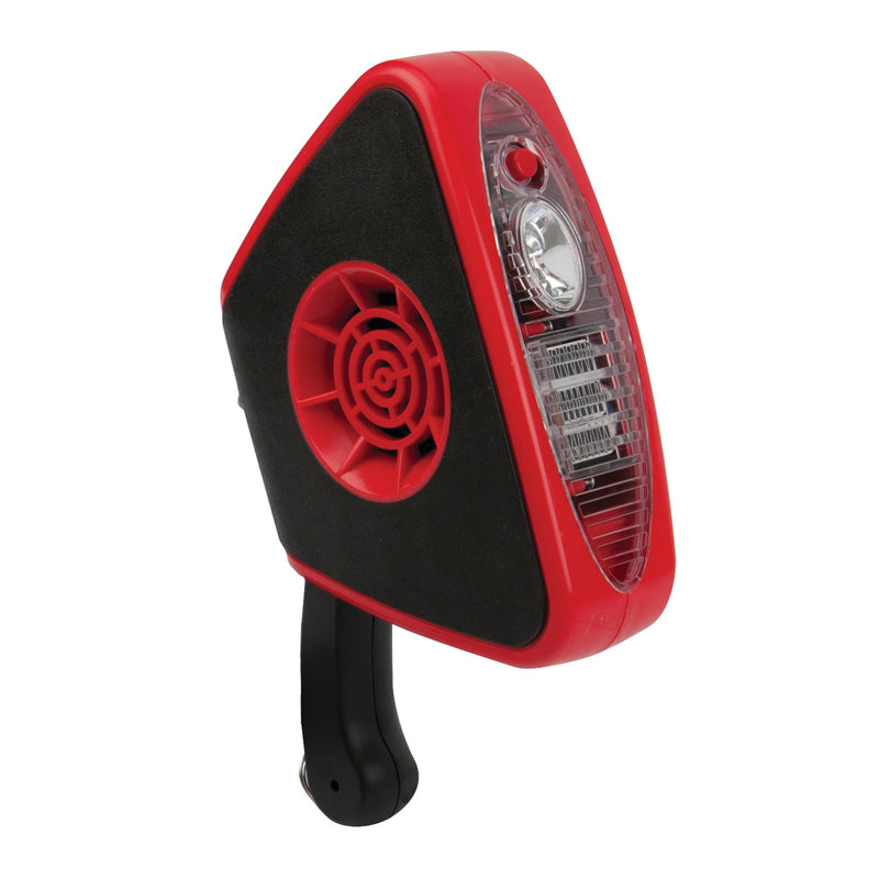 12V Performance Tool W5009 Compact Heater and Defroster with Swivel Base, Swing-Out Handle, and LED Flashlight