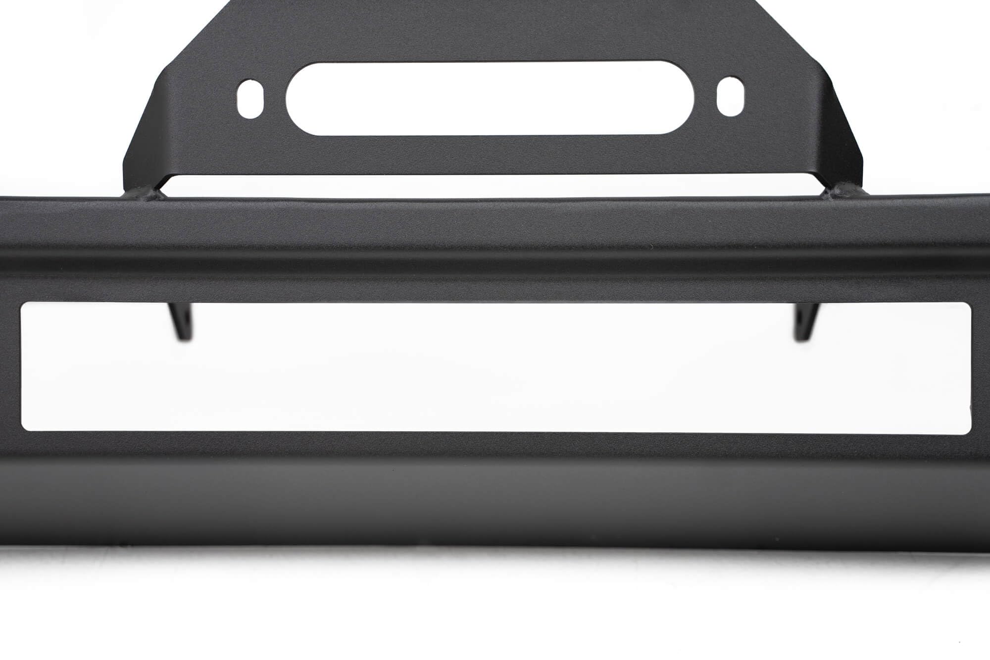 DV8 Offroad FS-7 Winch Front Bumper Mid-Width for the 2007-2025 Jeep Wrangler JK/JL & Jeep Gladiator JT | High Clearance | Bull Bar | 20” Light Bar Mount | Accepts Multiple Size Winches