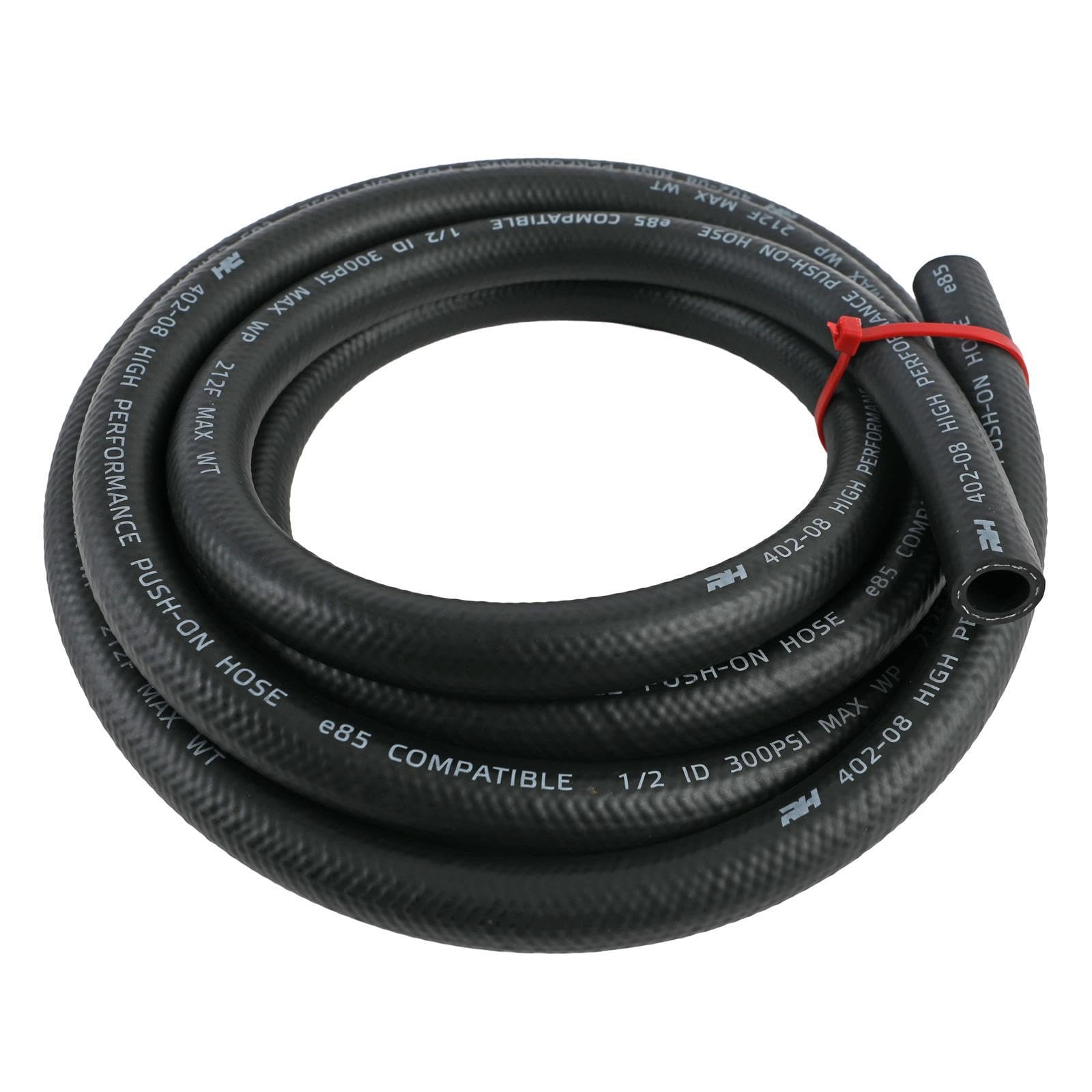 402 Series Red Horse Performance Black Push Lock Hose -10 Feet 402-08-10-08