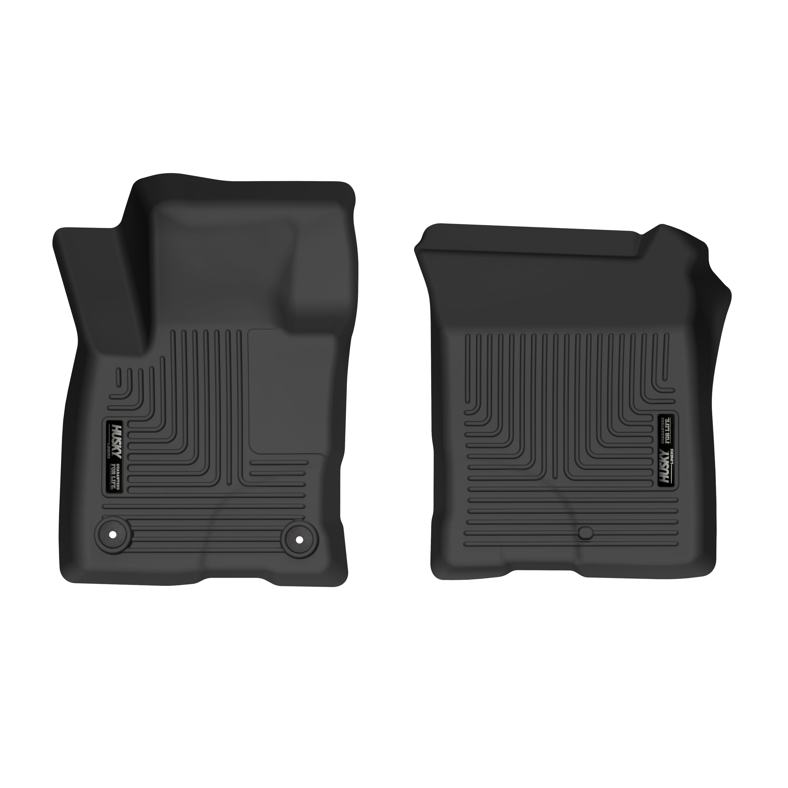 Husky Liners Floor Mats X-act Contour | Fits 2021-2026 Ford Bronco Sport & 2022-2026 Ford Maverick (EcoBoost Gas Model Only) | Front Row, 2-pc Black - 51891