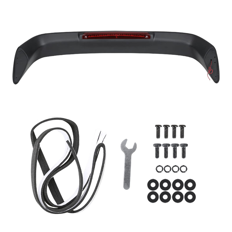 Matte Black Spec-D Tuning Rear Trunk Spoiler Wing w/LED Brake Light Compatible with 1996-2000 Honda Civic EM EJ 2Dr Coupe Models