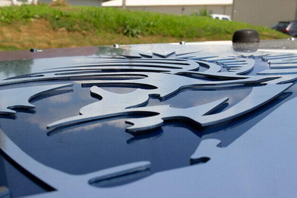 Fishbone FB31124 Offroad: Tj Raw Hood Louver (97-02)