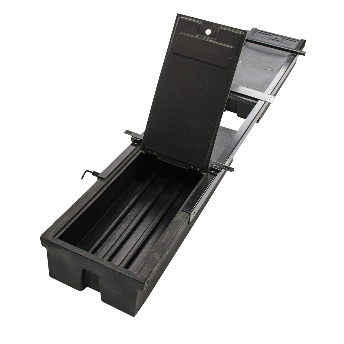 Black Lippert 236558 RV Double Box Under Chassis Storage Unit
