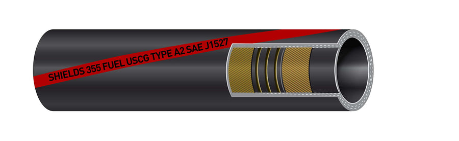 Shields Fuel Fill Hose 1-1/2" x 25' Sierra International 16-355-1125