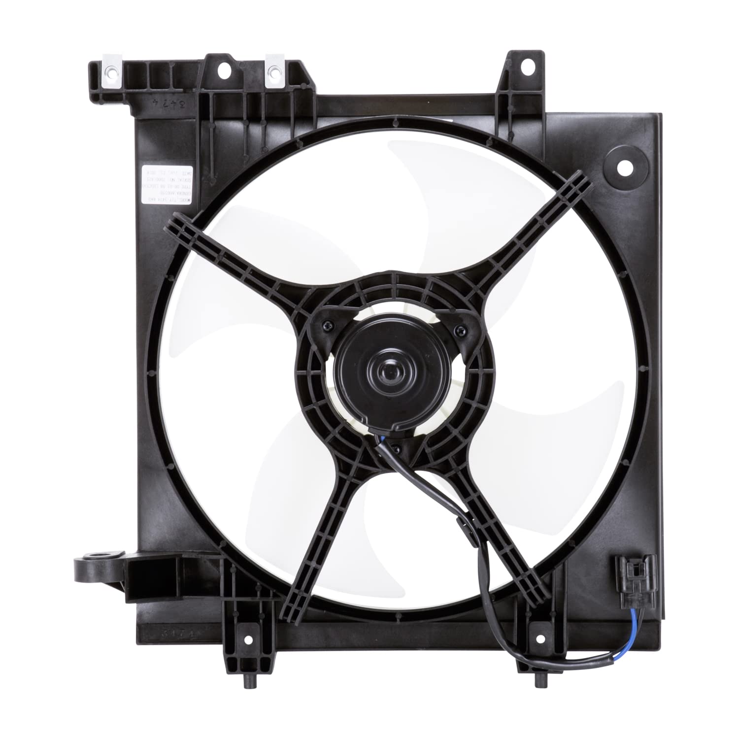 Cooling Fan Assembly TYC 600550 Compatible with 2000-2004 Subaru Legacy, Black
