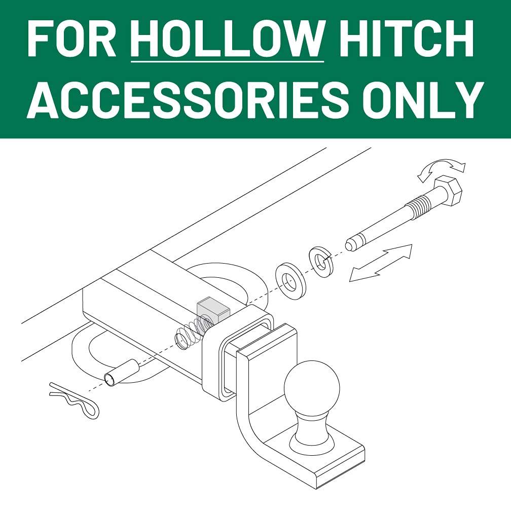 Let's Go Aero Silent Hitch Pin SHP359 for 2 Inch Hitch, Metallic