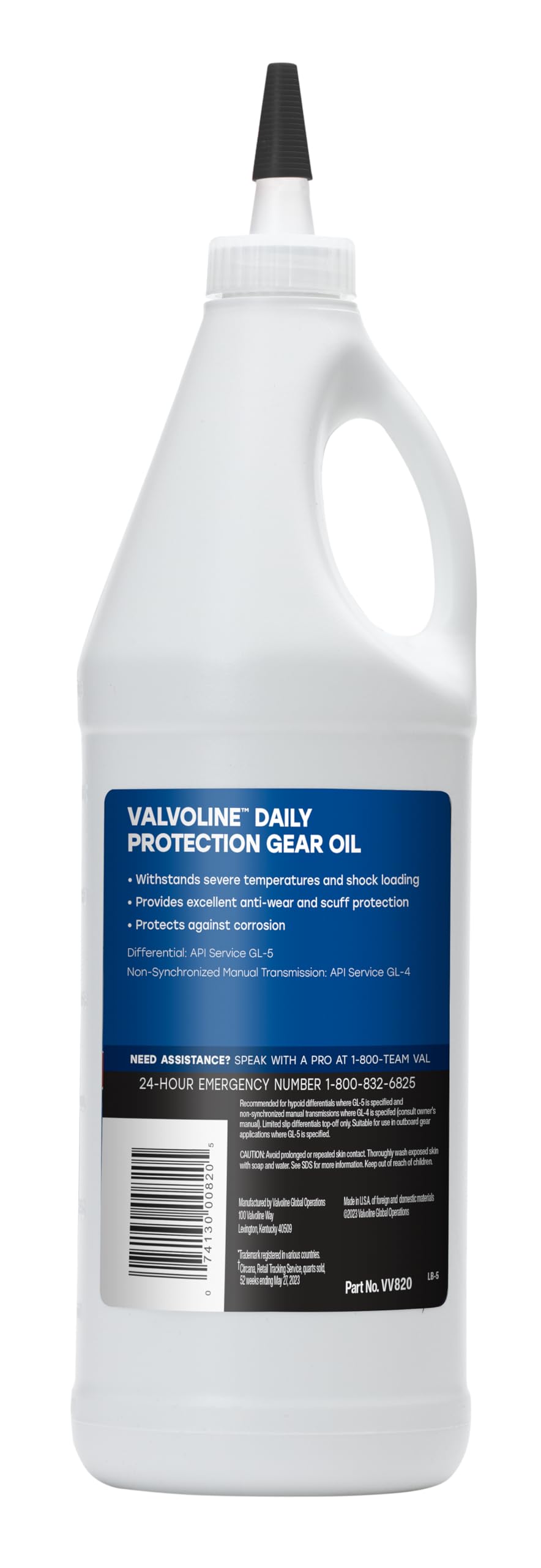 75W-90 Valvoline Daily Protection Gear Oil 1 Quart
