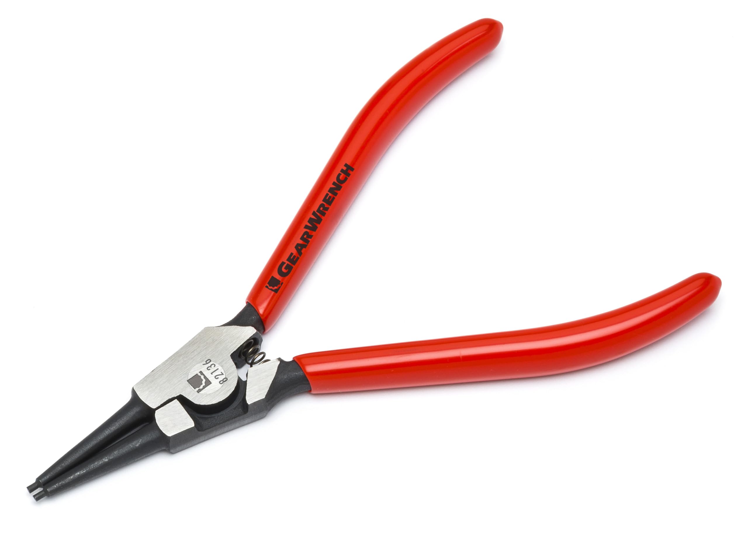 Straight GEARWRENCH Fixed Tip External Snap Ring Pliers 7" - 82136