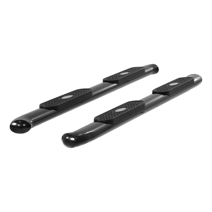 4-Inch ARIES Black Steel Oval Nerf Bars, Select Chevrolet Silverado, GMC Sierra 1500, 2500, 3500 HD