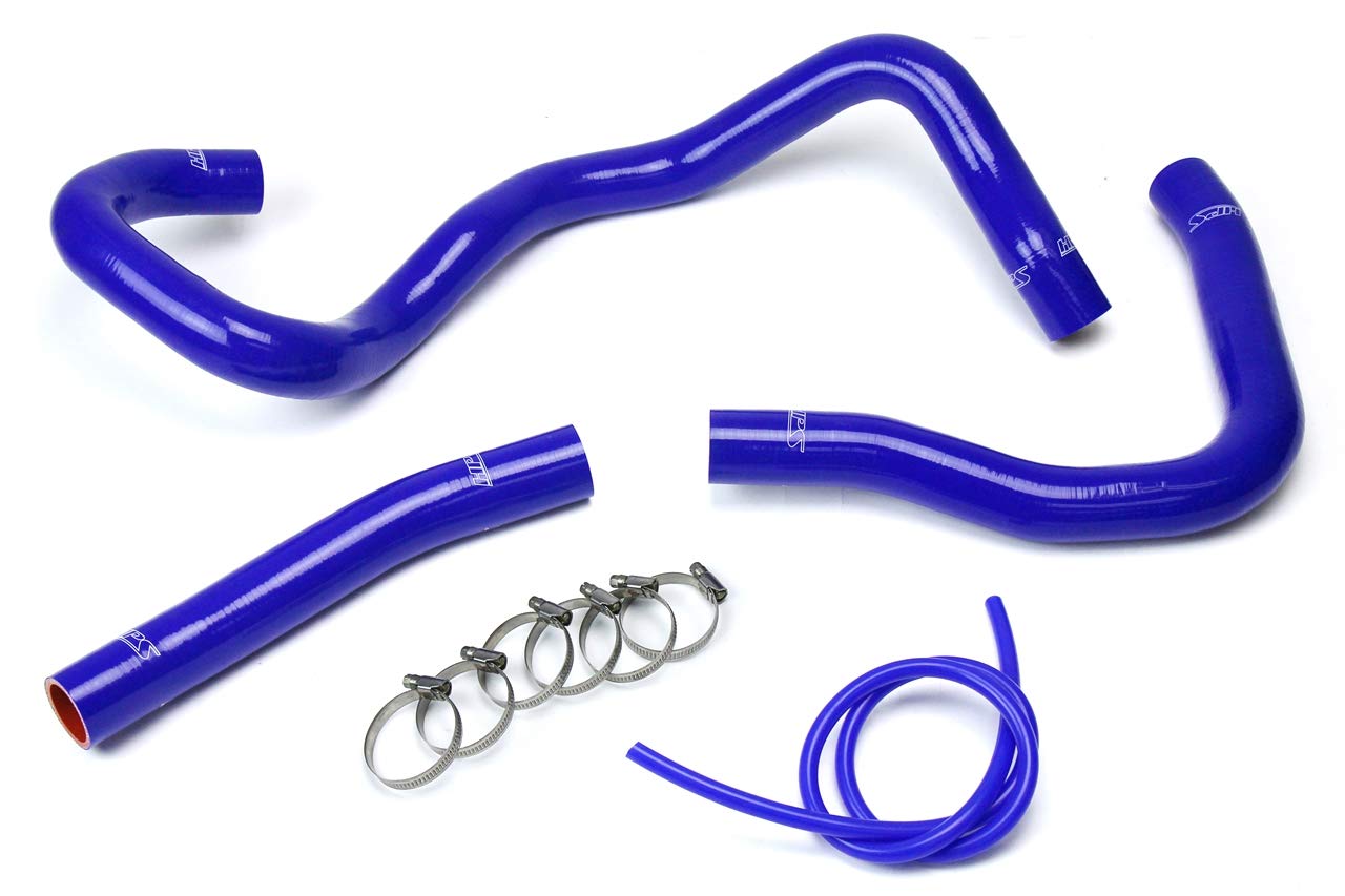 Blue HPS 57-1530-BLUE Silicone Radiator Hose Kit Coolant