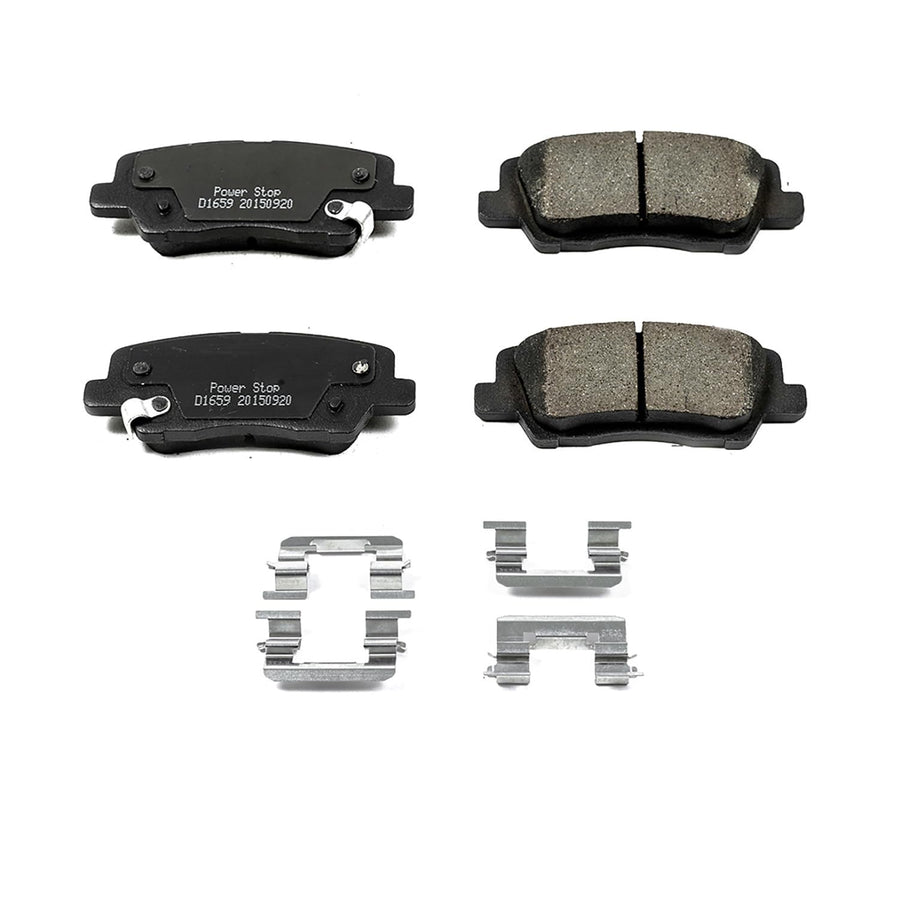 Power Stop Brake Kit Rear For Cadillac ATS 2013-19 | Cadillac CTS 2014-19 - Ceramic Brake Pads With Installation Hardware, 17-1659