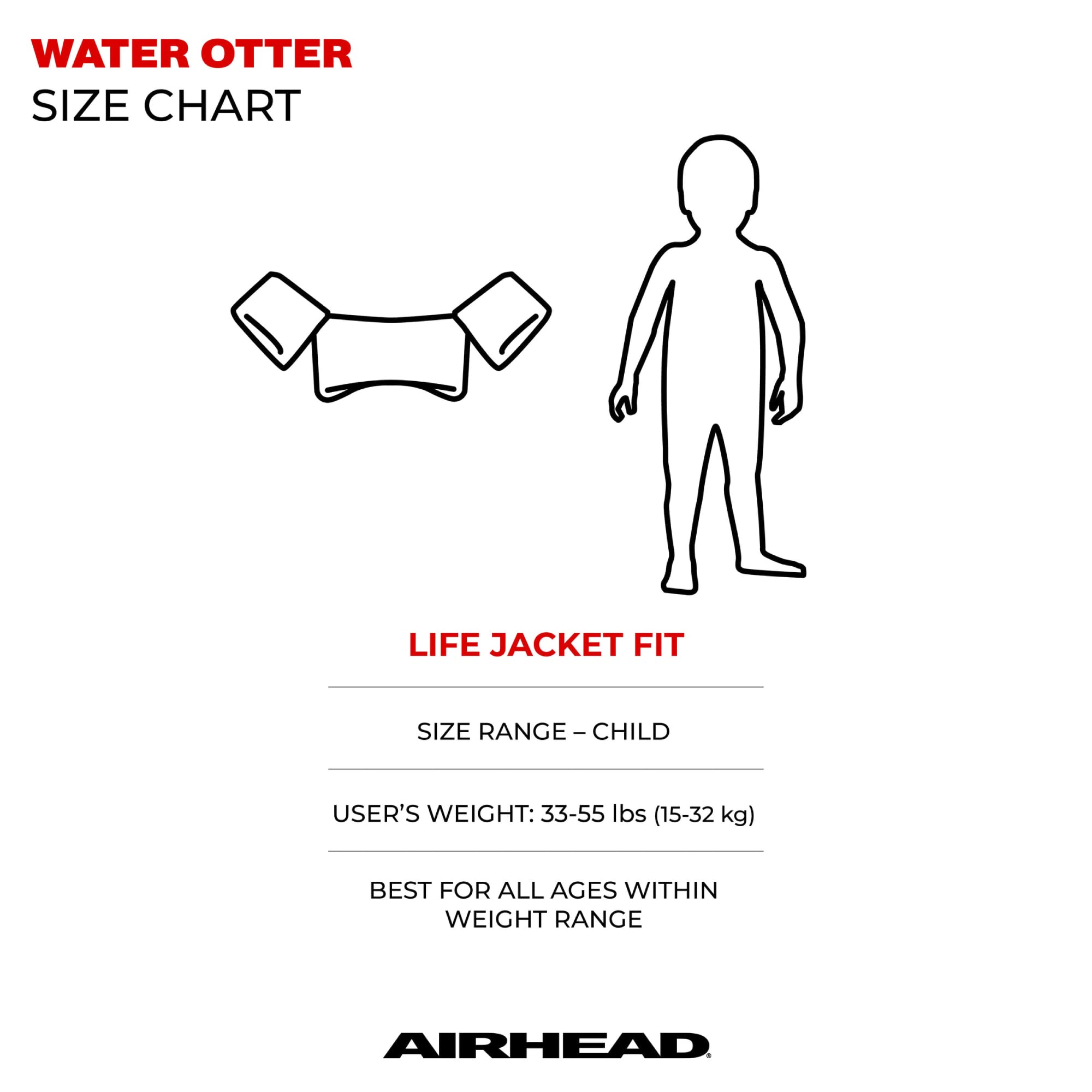 Airhead Water Otter Elite - Freedom, White, Regular