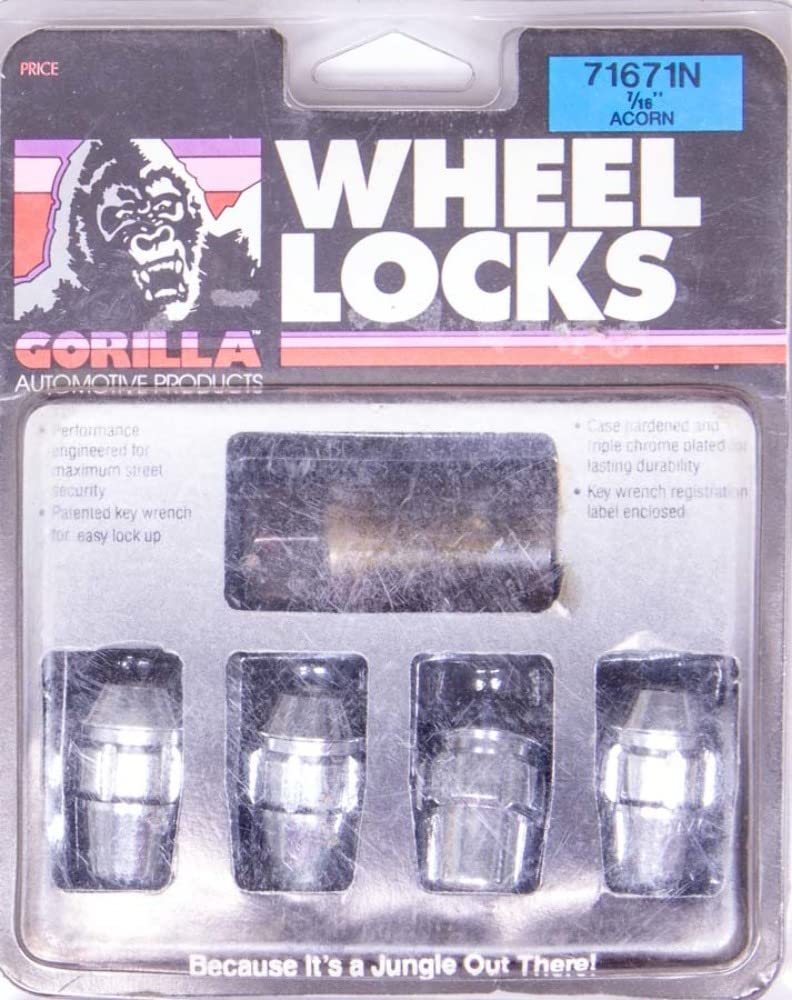 Acorn Wheel Locks Gorilla Automotive 71671N (7/16" Thread Size)