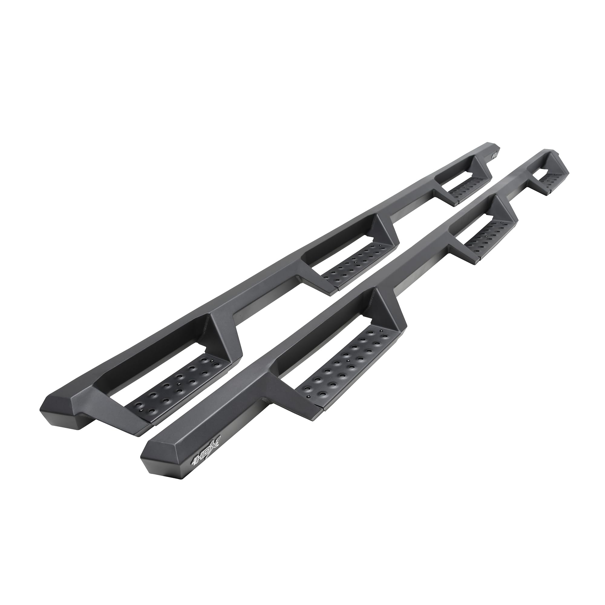 Westin HDX 56-534765 Drop Wheel to Wheel Nerf Bars fits 2020-2025 Silverado Sierra 2500 3500 Crew Cab 6'5" Bed Textured Black Pair